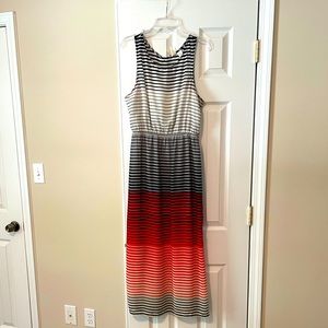 Boutique colorful maxi dress. Size M.